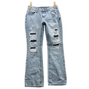 Flamingo Flare Jeans Womens 30x30* Boot Distressed Grunge Western Y2k Rodeo Boho